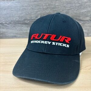 Futur Hat Cap Black Red Ice Hockey Sticks Adjustable